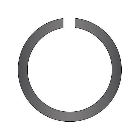 Huyett External Retaining Ring, Steel Black Phosphate Finish, 55 mm Shaft Dia DSW-055